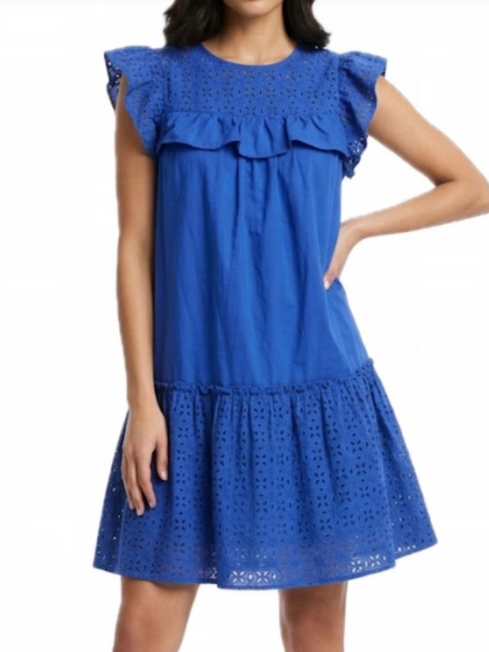 Who What Wear Cobalt Blue Mini Dress